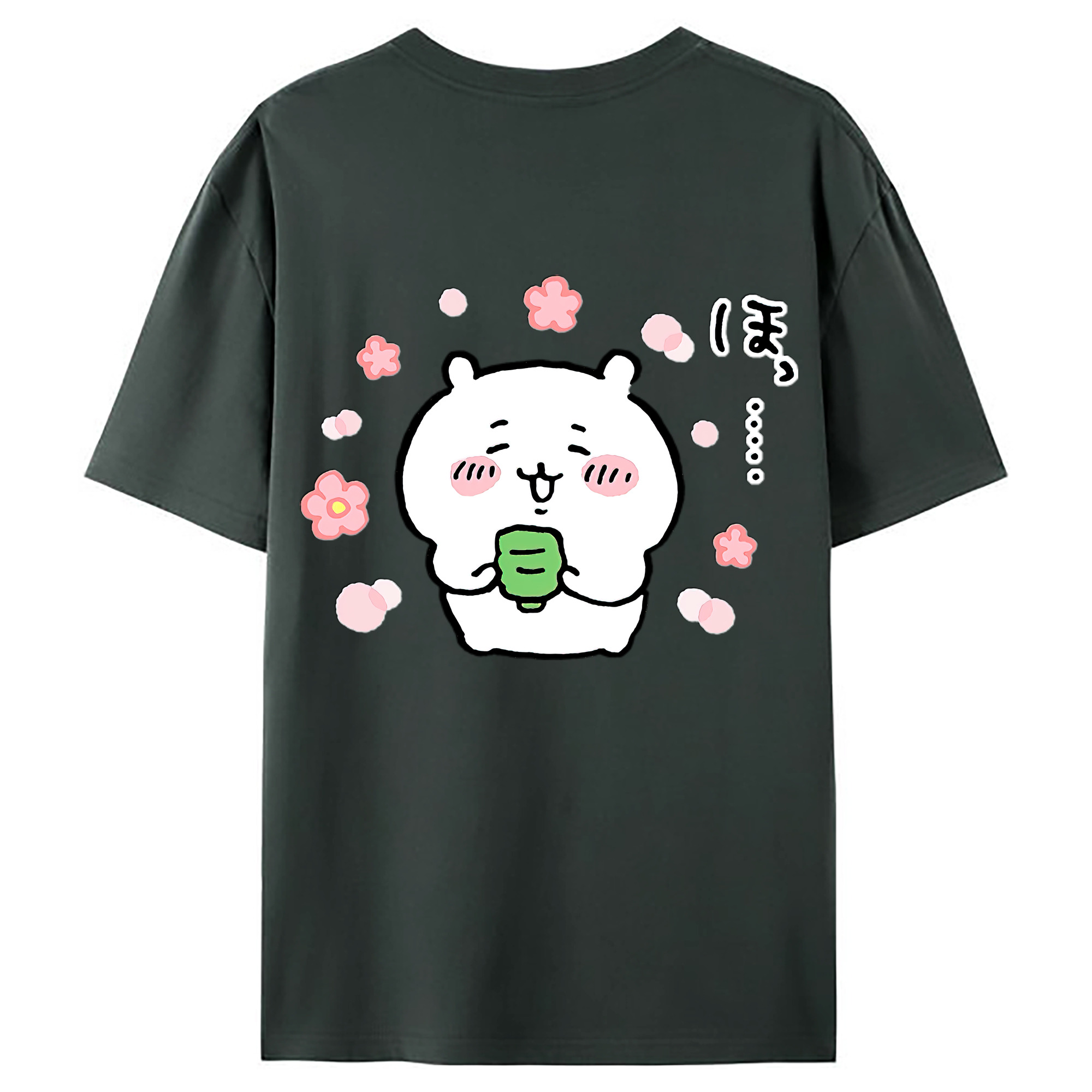 （画像用） ちいかわ ちいかわ Chii-kawa chiikawa 綿100％ メンズ半袖Tシャツ（バックプリント） 通気性